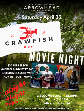 Crawfish Boil and Movie Night April 2023